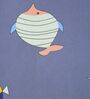 Purple Wildlife 300 TC Cotton Blend Double Queen Size Bedsheet With 2 Pillow Covers