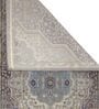 Purple Abstract Polyester 59x32 Inches Machine Made Floor Runner