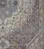 Purple Abstract Polyester 59x32 Inches Machine Made Floor Runner