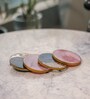 Purple Acacia Wood (Set of 4) Resin Coasters
