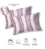 Purple Bedsheet 220 Tc Cotton Queen Bedsheet With 2 Pillow Covers
