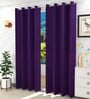 Polyester Blackout 7 Feet Set Of 2 Eyelet Curtains