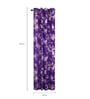 Purple Blackout Polyester 9 feet Eyelet Long Door Curtains Set of 2