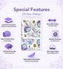 Purple Blue Cotton Floral 120 Gsm Double Dohar