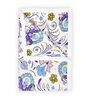 Purple Blue Cotton Floral 120 Gsm Double Dohar