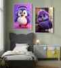 Purple Canvas Printed Kids Framed Art Panels