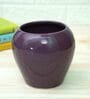 Purple Ceramic Pear Planter