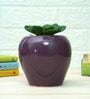 Purple Ceramic Pear Planter