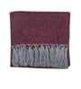 Purple Chenille Plain Solid Pattern 60 X 50 Inch Throw