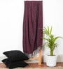Purple Chenille Plain Solid Pattern 60 X 50 Inch Throw