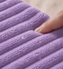 Purple Coral Fleece  Solid 450 Gsm Bath Towel Set Of 3