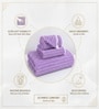 Purple Coral Fleece  Solid 450 Gsm Bath Towel Set Of 3