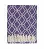 Purple Cotton 60x50 Inches Throw