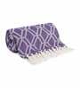 Purple Cotton 60x50 Inches Throw