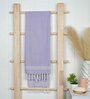 Lilac Bamboo Ultra Light Slub Solid 300 GSM Bath Towel