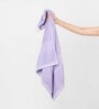 Purple Cotton and Viscose Solid 550 GSM Bath Towel