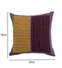 Purple Striped Cotton Blend 16 x 16 Inches Cushion Cover