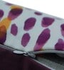 Purple Striped Cotton Blend 16 x 16 Inches Cushion Cover