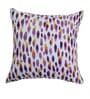 Purple Striped Cotton Blend 16 x 16 Inches Cushion Cover