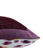 Purple Striped Cotton Blend 16 x 16 Inches Cushion Cover