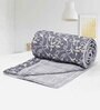 Purple Cotton Floral 144 TC  Double Bed Dohar