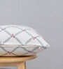 Purple Cotton Floral 20x20 inches Cushion Cover