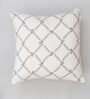 Purple Cotton Floral 20x20 inches Cushion Cover