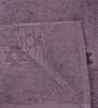 Purple Cotton Patterned 500 GSM Towel Set 8 Pieces