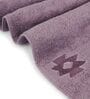 Purple Cotton Patterned 500 GSM Towel Set 8 Pieces