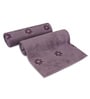 Purple Cotton Patterned 500 GSM Towel Set 8 Pieces