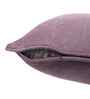 Purple Cotton Polyester Solid 12x12 inches Square Cushion Cover