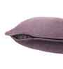 Purple Cotton Polyester Solid 16x16 inches Square Cushion Cover