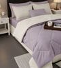 Purple Cotton 210TC Solid Plain Heavy Winter Double 400GSM Reversible Comforter