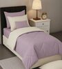 Purple Cotton 210TC Solid Plain Heavy Winter Single 400GSM Reversible Comforter