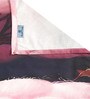 Purple Digital Floral Printed Cotton Blend Double Bedsheet with 2 Pillow Covers