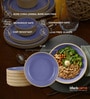 Lavendar And Cream Dinner Plates Set of 6