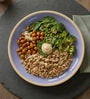 Lavendar And Cream Dinner Plates Set of 6