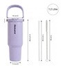 Purple DualSip Stainless Steel Double Wall Insulated Tumbler 1.2 Litre