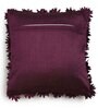 Purple Embroidered Polyester 16X16 Inches Cushion Cover (Set of 2)