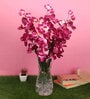 Purple Fabric Orchid Artificial Artificial Flowers
