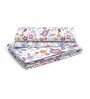 Purple Floral 146 TC Cotton King Sized Bed Sheets with 2 Pillow Covers