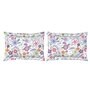 Purple Floral 146 TC Cotton King Sized Bed Sheets with 2 Pillow Covers