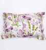Purple Floral 180 TC Cotton 1 King Bedsheet with 2 Pillow Covers