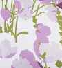 Purple Floral 180 TC Cotton 1 King Bedsheet with 2 Pillow Covers