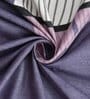 Purple Floral 180 TC Cotton Blend Single Sized Bedsheet With 1 Pillow Cover