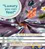 Purple Floral 300 TC Cotton Blend Single Bedsheet with 1 Pillow Cover