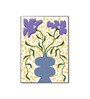 Purple Floral Vase Canvas Wall Art Print