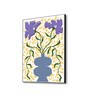 Purple Floral Vase Canvas Wall Art Print