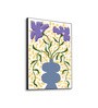 Purple Floral Vase Canvas Wall Art Print