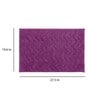 Purple Abstract 100 % Cotton 27.5x19.6 Inches AntiSkid Bath Mat